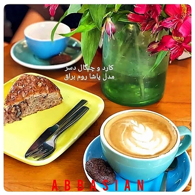 کارد و چنگال دسر مدل پاشا روما براق صنایع استیل ایران